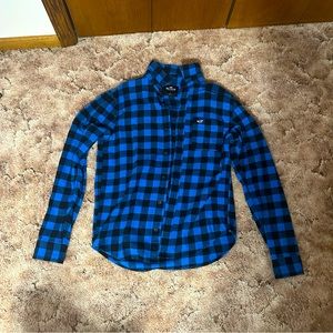 Mens L Hollister Flannel Shirt